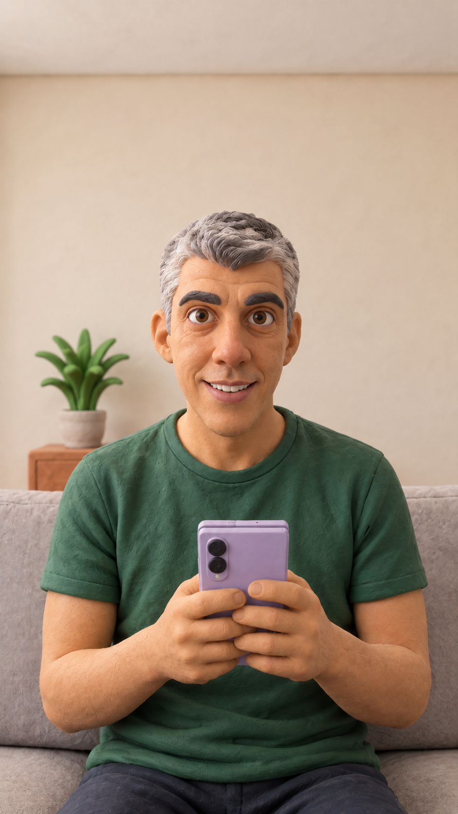 Transformação em boneco de massinha