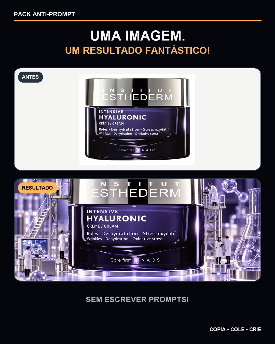 Aplicação de mundo em miniatura para produto